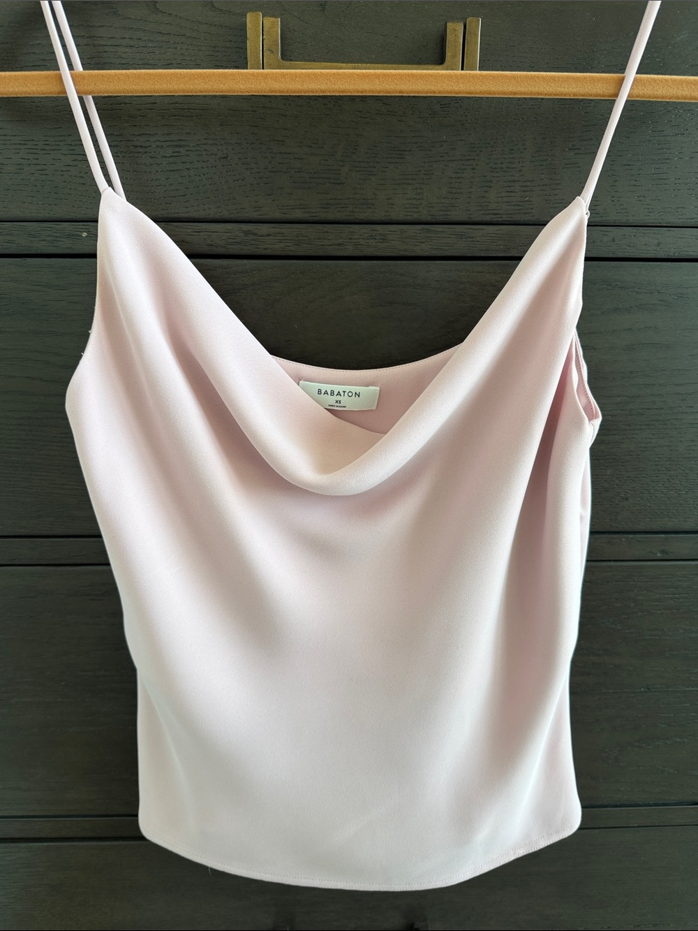 Aritzia Pink Cowl Neck Camisole